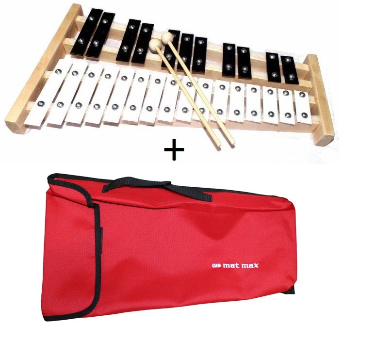 MAT MAX DZWONKI CHROMATYCZNE 27 TON - ZESTAW Z CZERWONYM POKROWCEM